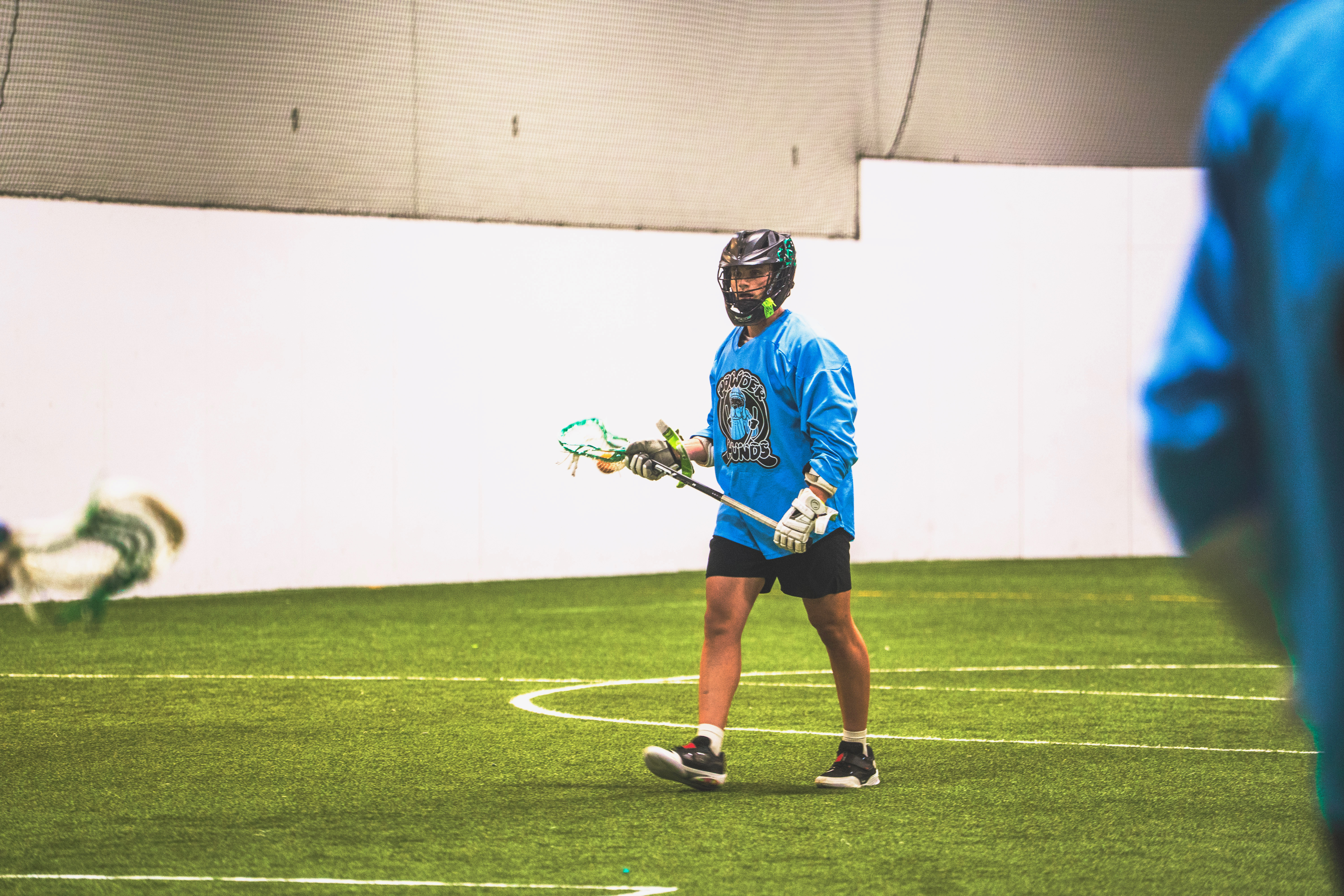 In action